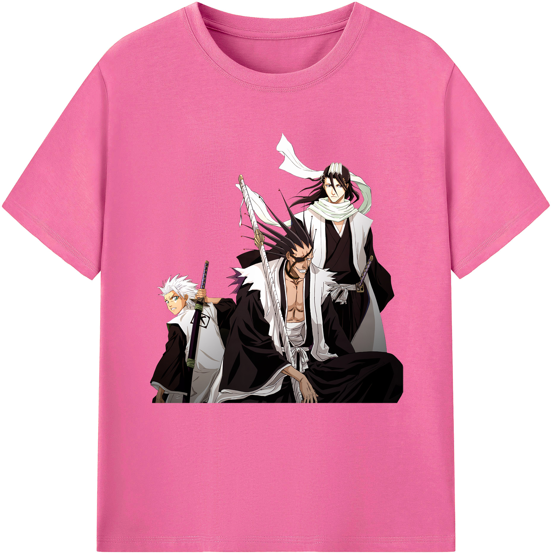 （画像用） ブリーチ ざらき けんぱち BLEACH Zaraki Kenpachi レディースカジュアルプリントTシャツ（綿100％）